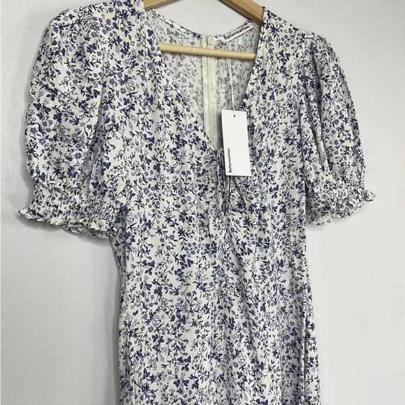 Reformation Trisha Johanna Dress US 2 UK 6 / 8 Floral Boho Midi BNWT Sold Out - Picture 9 of 10